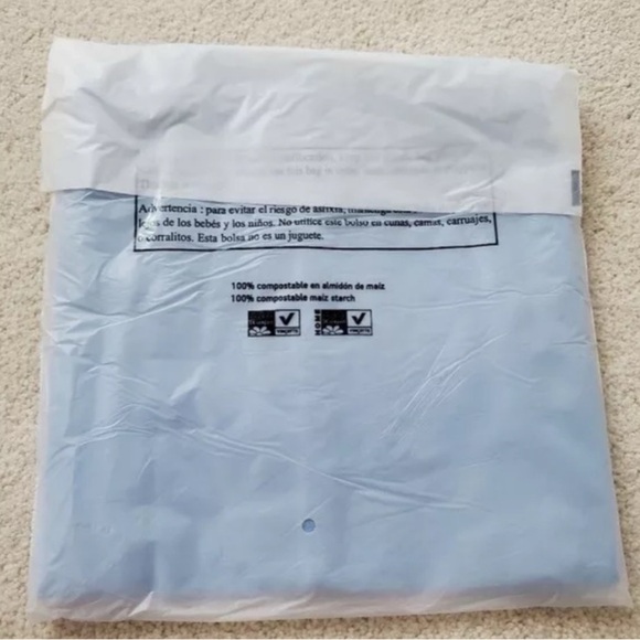 The Beaufort Bonnet Co Annie Apron Shift Dress Blue Wreath Pearl Bow 12 NWT - Picture 5 of 8